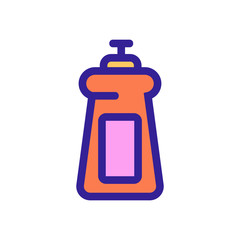 detergent icon vector. A thin line sign. Isolated contour symbol illustration