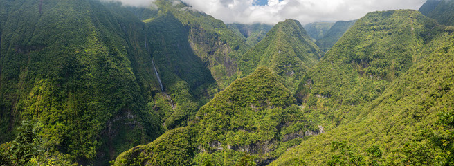 Valley of Takamaka at island La Reunion