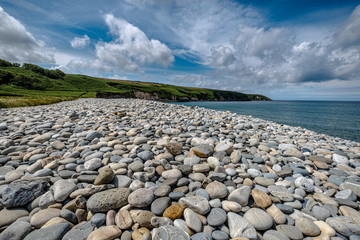 Abermawr shingle beach, Pembrokeshire Coast Path, Wales