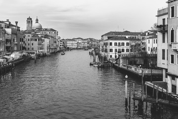 Venice in Black and White. Art reflections in the days of the carnival. Italy