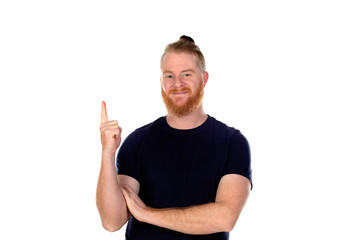 Fototapeta premium Red haired man with long beard