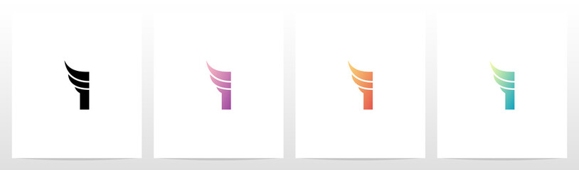 Obraz premium Small Wing On Letter Logo Design I