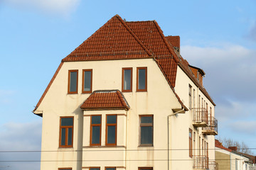 Altes Wohngebäude, Mehrfamilienhaus, Bremen, Deutschland, Europa