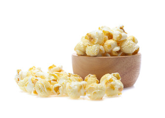 Popcorn isolated on white background