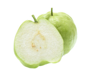 Fresh guava isolated on a white background