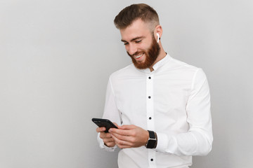 Portrait of an attractive handsome young businessman