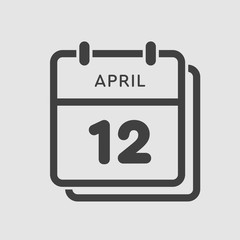 Calendar day 12 April, days of the year