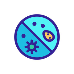 Protection from bacteria icon vector. A thin line sign. Isolated contour symbol illustration