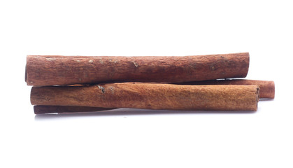 cinnamon isolated on white background