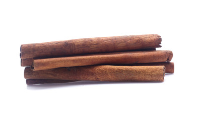 cinnamon isolated on white background