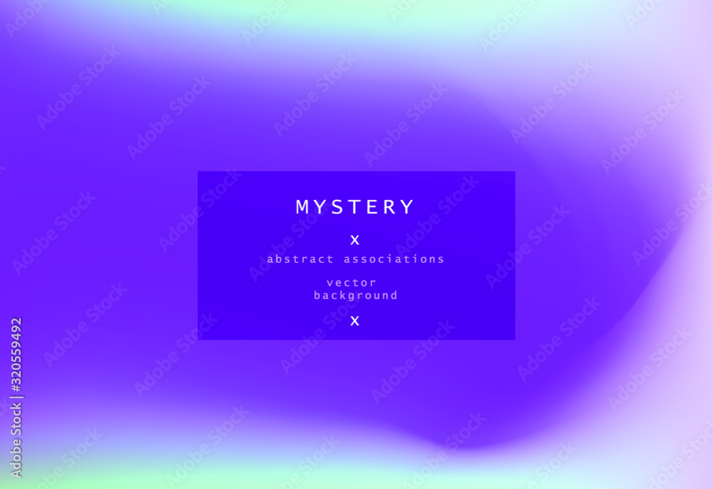 Poster abstract iridescent background with colorful pastel stains.