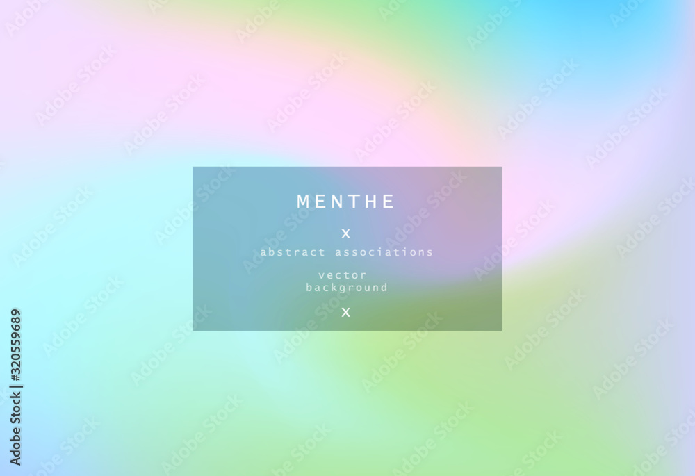 Poster abstract iridescent background with colorful pastel stains.