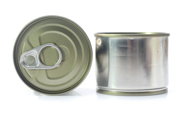 aluminum can isolated on white background
