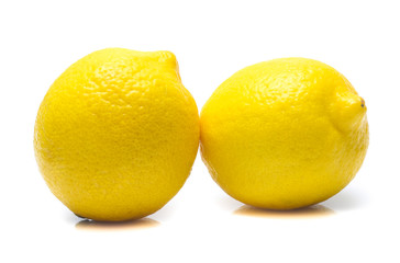 Lemon on a white background