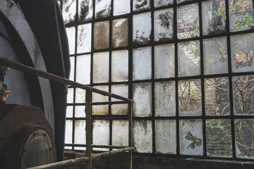 Naklejka premium Urbex, urban explore, old abandoned factory, Belgium