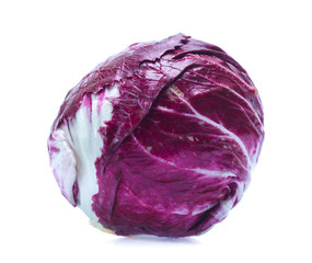 Obraz premium Radicchio, red salad isolated on white background