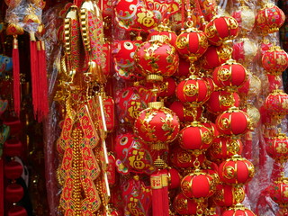 Naklejka premium Chinese New Year’ ornaments