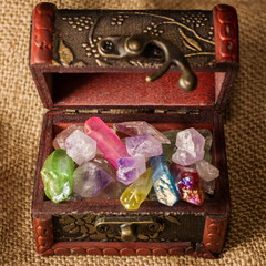 Fluorite and quartz in the chest