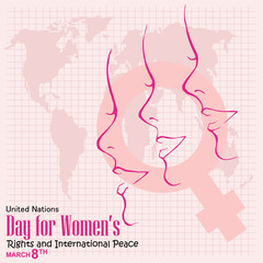 United Nations Day For Women’s Right and International Peace, Poster 