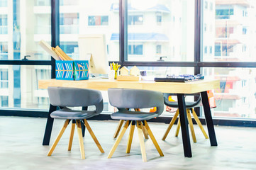 Contemporary Room Workplace Office.