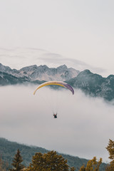 Paraglider in the sky