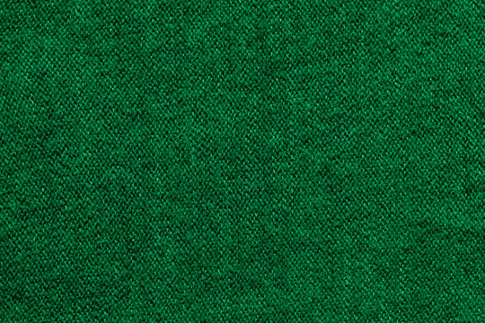 Green knitted wool fabric texture background