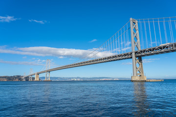Fototapeta na wymiar View of Bay Bridge in San Francisco