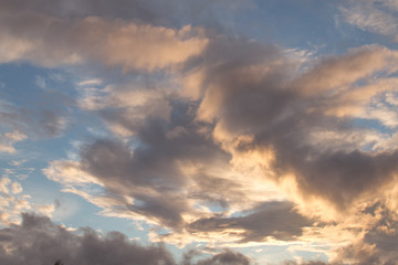 dramatic sky with clouds