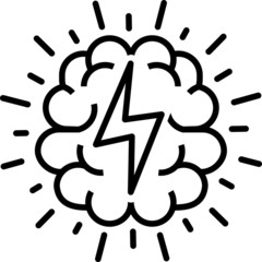 Brainstorm icon, vector illustration