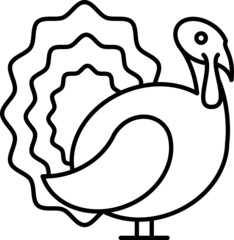 Turkey icon, Vector illustration