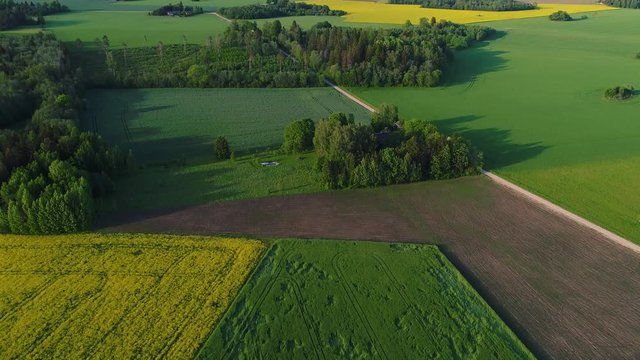 Aerial view of Laeste, Rapla County, Estonia