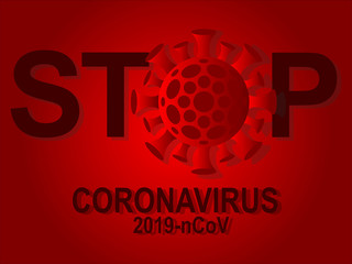 Coronavirus bacteria illustration. Coronavirus epidemic concept