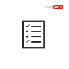 Clipboard Checklist Icon Design Vector