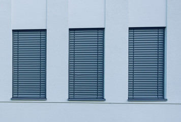 Three of the shade stripe curtain windows pattern for abstract concept