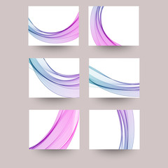 Abstract wave on the pattern. Presentation Layout. eps 10