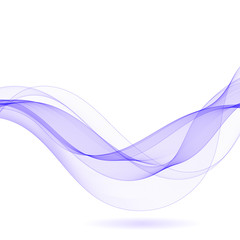 Abstract blue wavy lines. Colorful vector background. eps 10