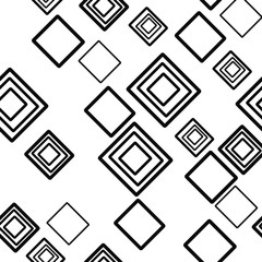 Black and white geometric seamless pattern for wallpaper decoration