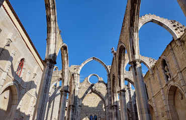 The Carmo Convent in Lisbon, Portugal.