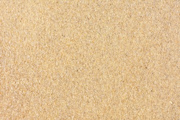 Golden sand background with selective focus. Textured yellow sand surface with soft focus....