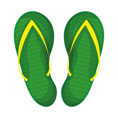 flip flops sandals isolated icon