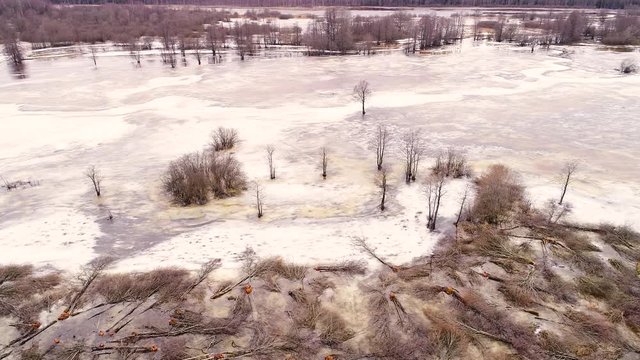 Aerial view of Tipu, Viljandi County, Estonia