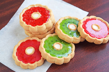 Cookies with marmalade berry filling. Crispy and crumbly delicious cookies with natural ingredients.