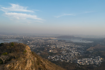 View from Sajjangarh Monsoon Palace, Udaipir, India