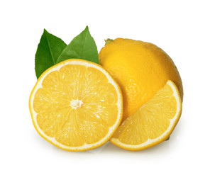Fototapeta na wymiar Lemon isolated on white background