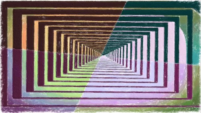 backdrop, background of abstract brush stroke texture pattern generating time lapse on fibonacci style illustration with geometric shape 