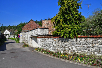 Giverny, France - march 25 2017 : picturesque village