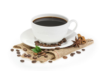 Tasse Kaffee isoliert