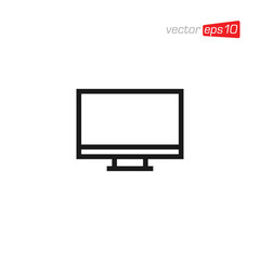 Monitor Television Icon Design Vector