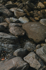 Fototapeta na wymiar rocks by the sea