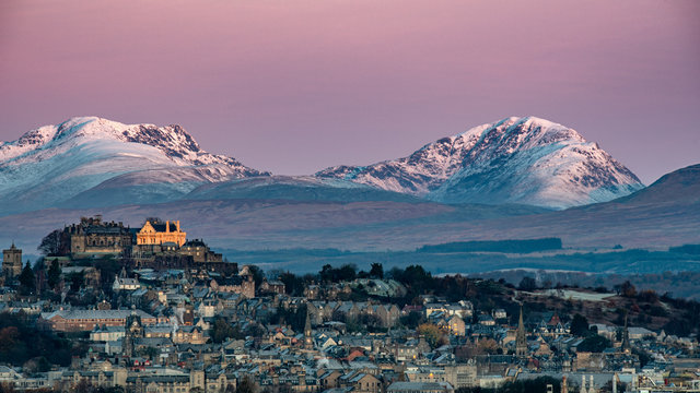 Winter Sunrise At Stirling Castle, Scotland